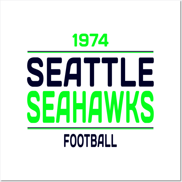 Seattle Seahawks Football Classic Wall Art by Medo Creations